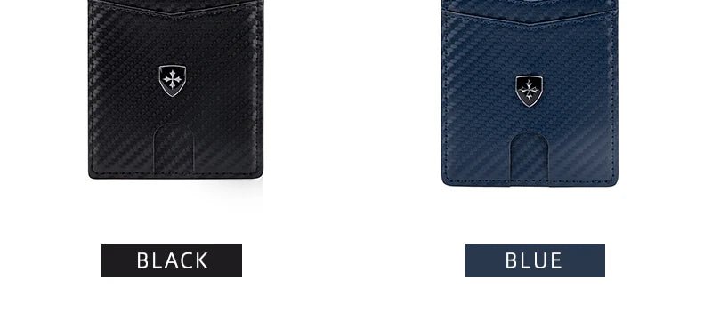 Slim Wallet for Men Leather Money Clip Men's Wallets RFID Blocking Front Pocket Bifold - silverfoxgoods